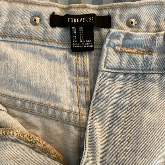 Forever21 denim studed shorts - Picture 2 of 3